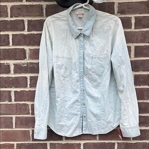 Mossimo Supply Co. Light Blue Button Down Shirt